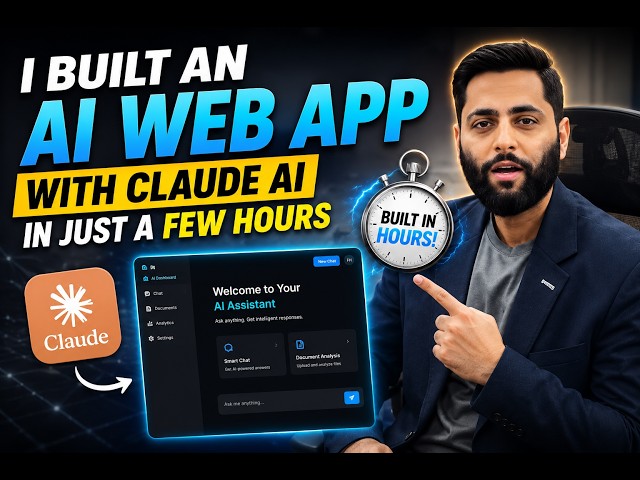 I Built an AI Web App with Claude AI in Just a Few Hours