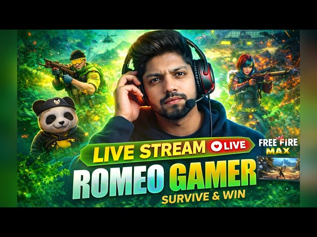 FREE FIRE LIVE 🔥 | RANK PUSH WITH ROMEO GAMER 😎 | MOBILE PLAYER📱 #freefire #romeogamer #shorts
