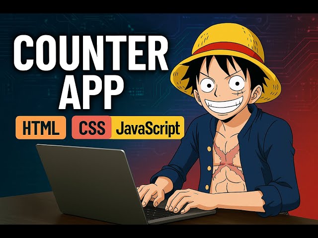 Build a Counter App Using JavaScript | HTML CSS Project for Beginners | Learn DOM Manipulation |