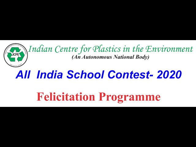 ICPE - All India School Contest - 2020 Felicitation Programme - LIVE