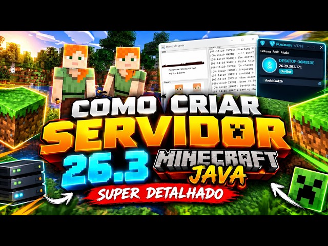 How to create a 26.3 Minecraft Java server: Super detailed