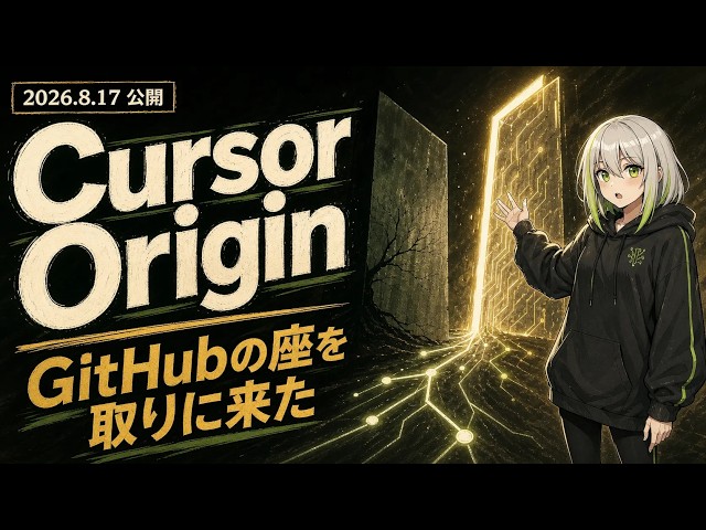 【速報】Cursor Origin vs GitHub ── SpaceX傘下のCursorが「コードを置く場所」を取りに来た