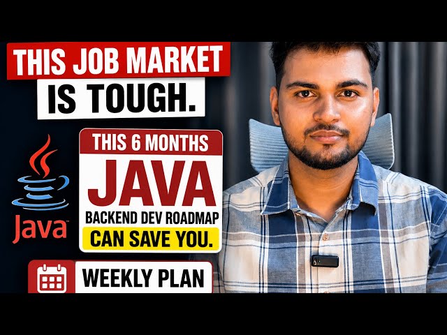 How to Become a Java Backend Developer in 6 Months (Complete Roadmap)|Step-by-Step Weekly Plan #java
