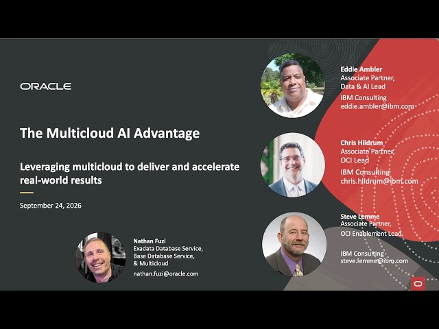 Multicloud Happenings - Sept 2026:  Multicloud AI Advantage with IBM