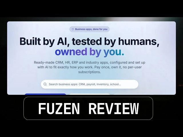Build Full Apps with AI Chat: Fuzen Software Review
