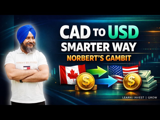Convert CAD to USD in Questrade (Norbert’s Gambit Step-by-Step) ਸਿੱਖੋ | Daily Market School
