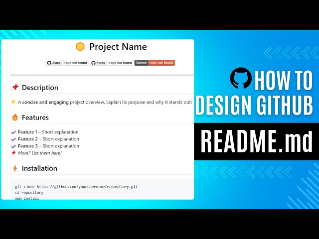 🔥 How to design Professional GitHub README.md | Step-By-Step Tutorial for Beginners 🚀