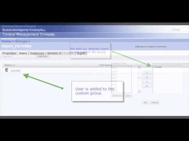 How to Migrate Specific Personal Folders between BO environments