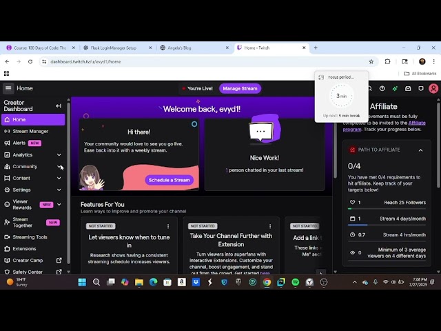 Blog website with python flask