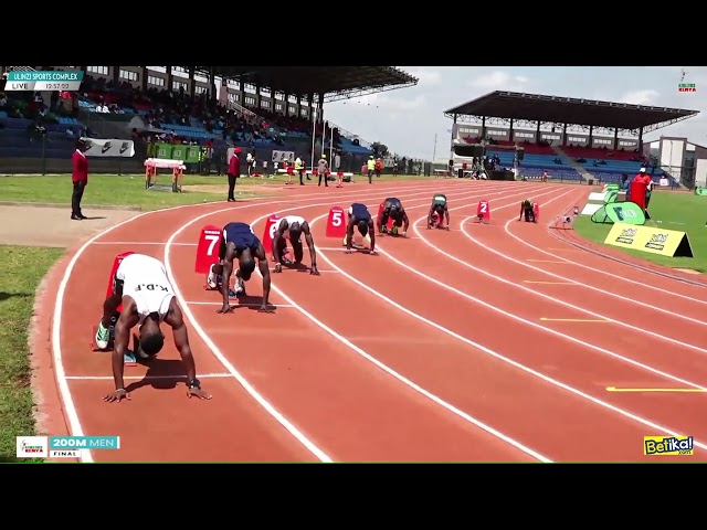 Ekwam beats Omanyala in men's 200m final, national athletic championships.