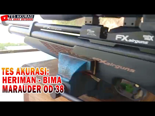ACCURACY TEST OF MARAUDER OD 38 AIR RIFLE ORDER FOR BOSS HERIMAN, BIMA