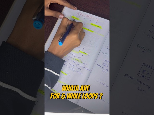 Episode 12 | FOR vs WHILE Loop (Real Life Examples) #python #coding #programming #learncoding