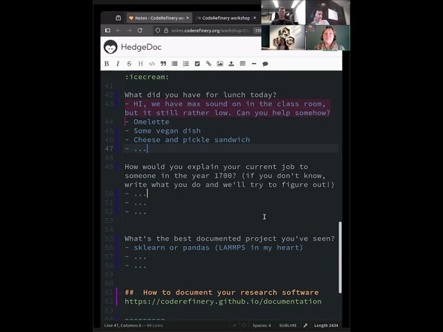 6.1 Day 6 icebreakers and intro - CodeRefinery 2025 Sep