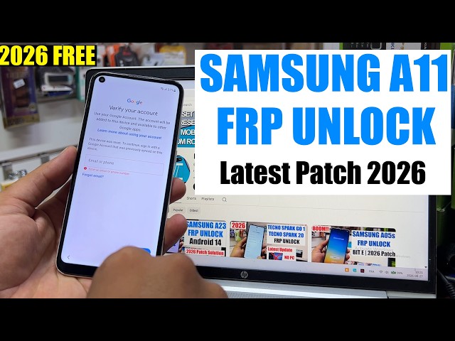 Samsung A11 FRP Bypass 2026 Android 12 | Remove google account A11 A115F | Samsung A11 FRP Unlock