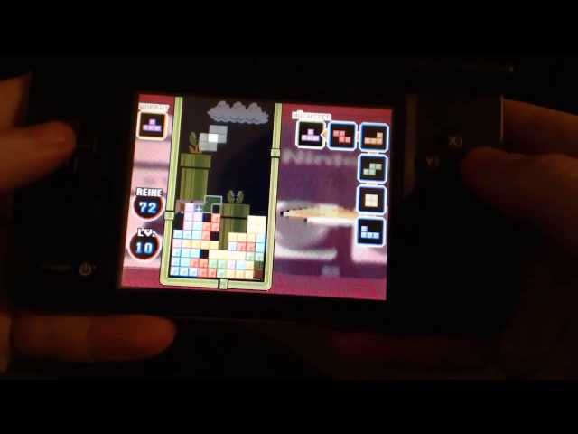 [ASMR] Playing Tetris / Nintendo DS Button Controller Sounds [Binaural]