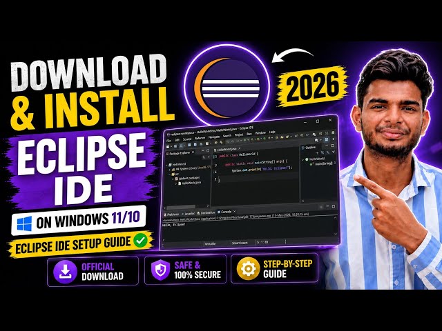 How to Download & Install Eclipse IDE on Windows 11/10 (2026) | Eclipse IDE Setup Guide