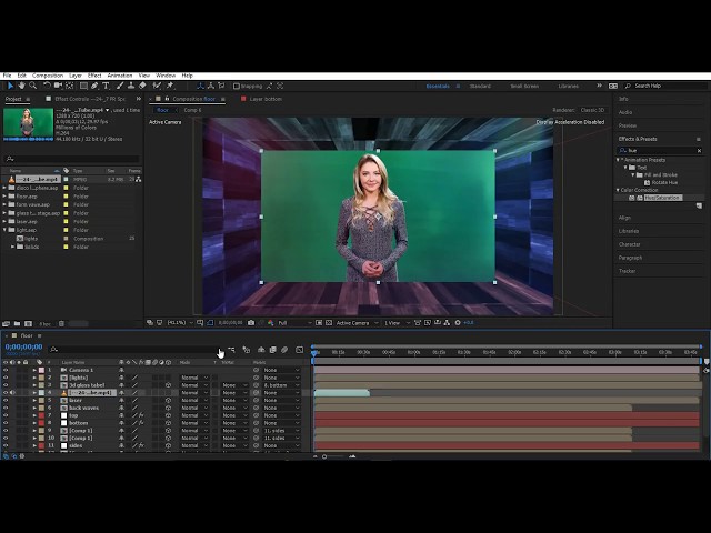 HOW TO MAKE 3D VIRTUAL STUDIO IN AFTER EFFECT CC 2017