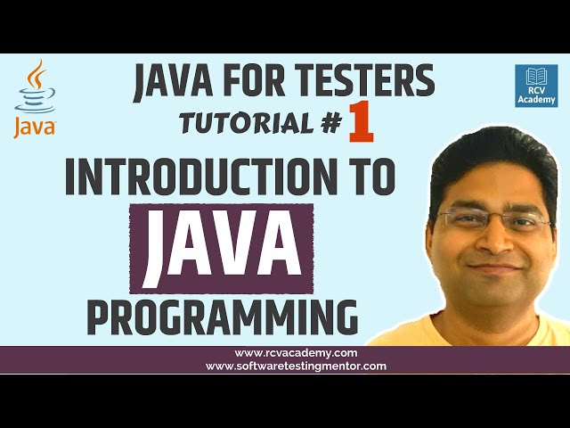 Java for Testers #1 - Introduction to Java Programming