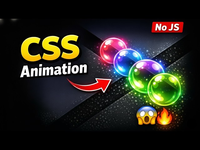 Amazing Bubble Animation using HTML & CSS | Pure CSS Animation Tutorial