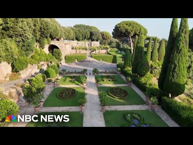 A rare look at the Pope’s Garden in his summer house