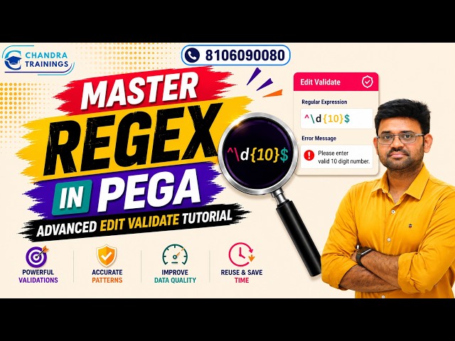 Master REGEX in PEGA | Advanced Edit Validate Tutorial