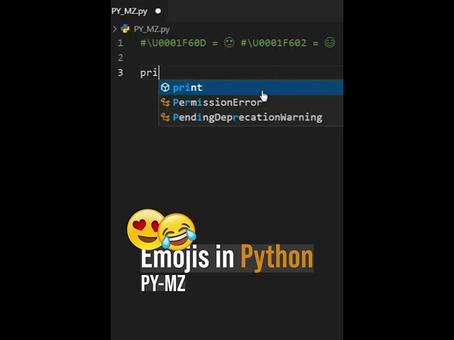 Emojis in Python | Python practice