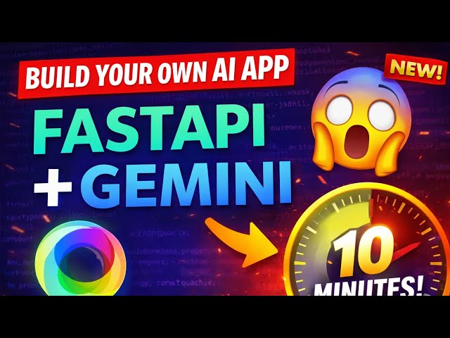 Create Your Own ChatGPT Using FastAPI & Gemini 2.5 Flash  #genai #python  #coding #website