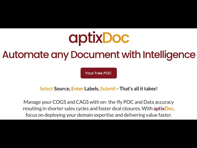 Simple, Unlimited Pages and a low-cost Intelligent Document Processing (IDP) with Advanced AI model.