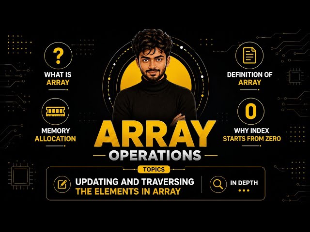 ARRAY OPERATIONS 🔥 | Updating & Traversing Arrays in Depth | DSA for Beginners