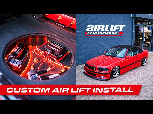 BMW E36 Custom Air Lift Suspension Install with custom boot build | Car Audio & Security