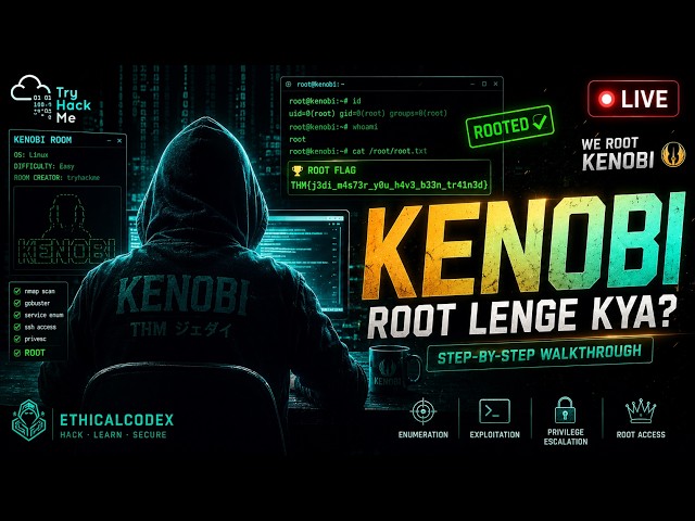 Ethical Hacking Practical 🔥 | TRYHACKME — KENOBI | Full Beginner To Advanced Walkthrough | Hindi
