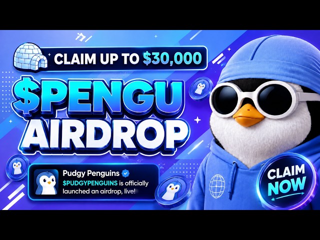Pudgy Penguins Airdrop Second Season On Solana | SOLANA CRYPTO AIRDROPS CLAIM PENGU NOW