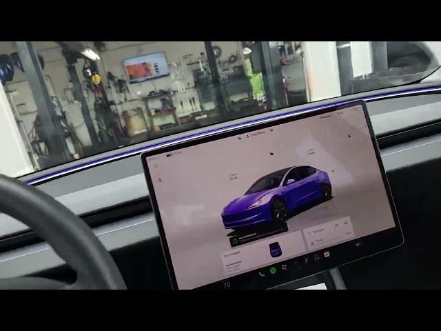2025 Tesla in for service 