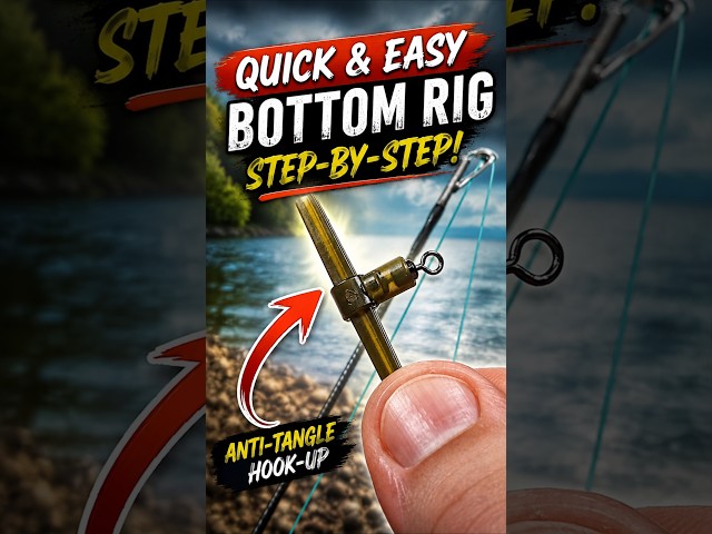 🙆‍♂️💯🔥Simple Anti-Tangle Fishing Rig🎣#carpfishing #fishingtricks #fishingrigs #fishingknot #angler