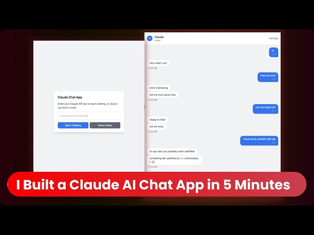 I Built a Claude AI Chat App in 5 Minutes (React + TypeScript)
