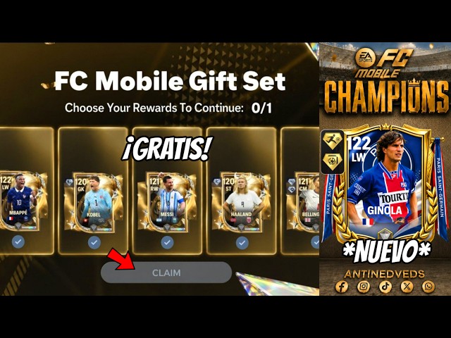 FREE GRL 122 BUG GIFT AND NYLAND + ALL THE NEW CHAMPIONS EVENT FEATURES! FC MOBILE