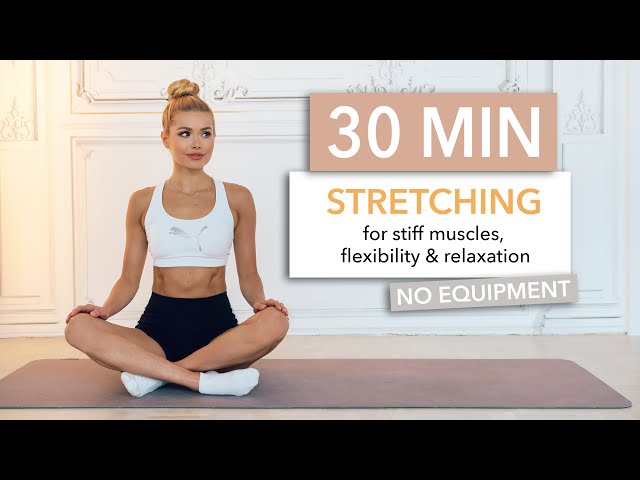 30 MIN FULL BODY STRETCHING - perfect for rest days / No Equipment I Pamela Reif