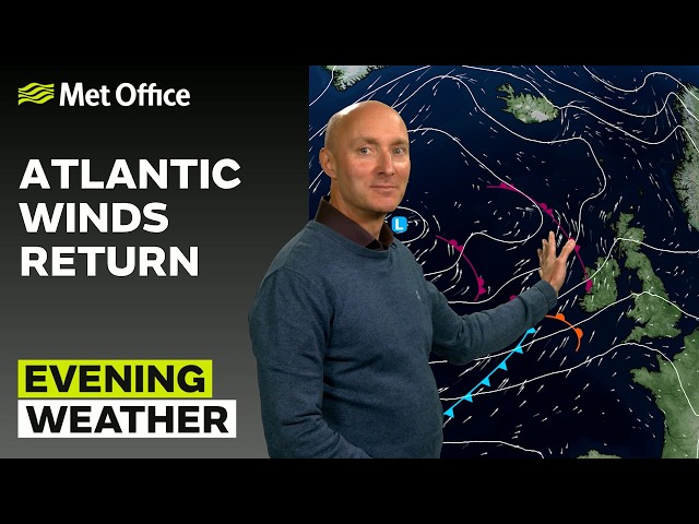 31/05/2026 - Wet and windy - Evening Weather Forecast UK – Met Office Weather