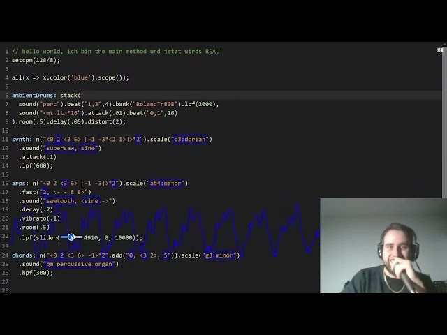 Live Coding Ambient Hip-Hop Beats (Strudel, Autotune, Algorave)