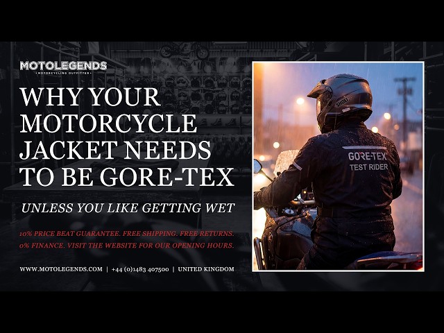 Why your motorcycle jacket needs to be Gore-Tex. Unless you like getting wet