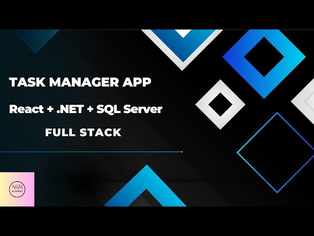 Task Manager App ( React + .NET + SQL Server )
