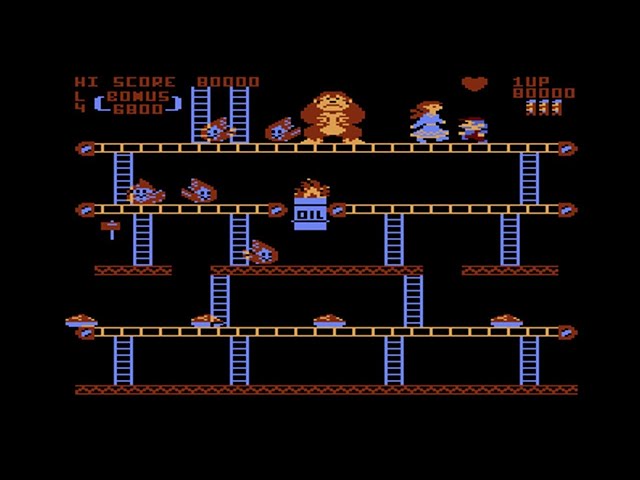 Donkey Kong [Atari 800 Longplay] (1983) Nintendo