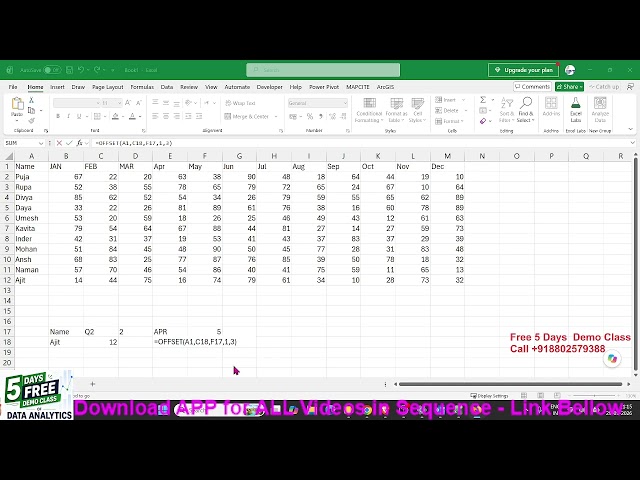 Advance Formulas in Excel 365