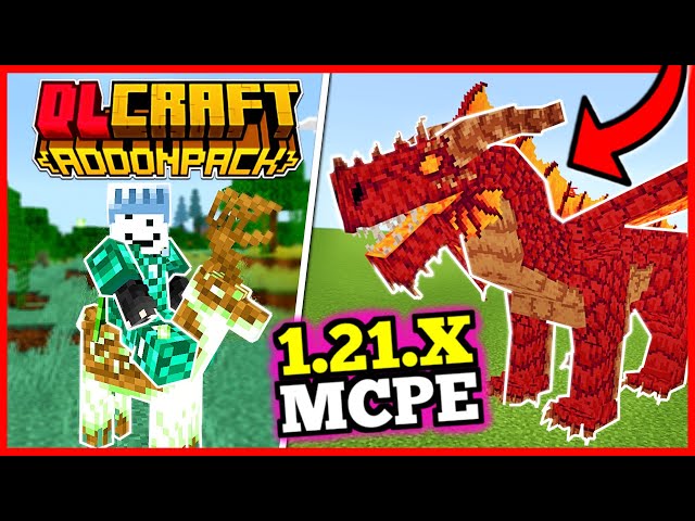 🔴 RLCRAFT IN MCPE!! | DLCRAFT ADDON for MINECRAFT BEDROCK 1.21.X! | NEW BOSSES, STRUCTURES AND MORE