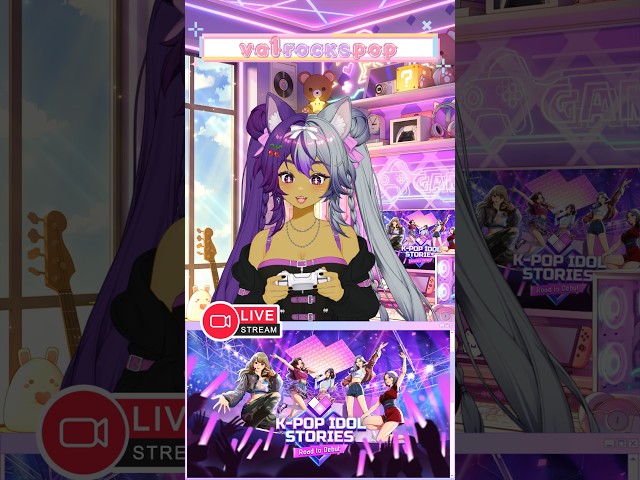 [K-Pop Idol Stories: Road to Debut - vertical] Working hard to debut!! ✨ | #kpopidolstories #vtuber