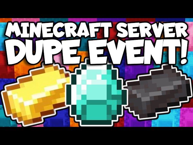 Abusing a Minecraft Any Item Dupe Glitch with Illegal Items on this Minecraft Server!