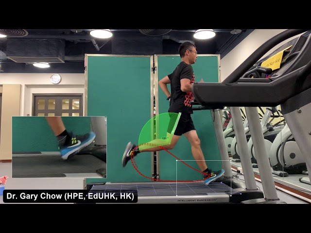 Kinovea Treadmill Running Motion Analysis