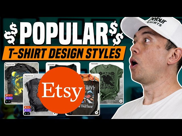 5 Popular T-Shirt Styles on Etsy in August 26