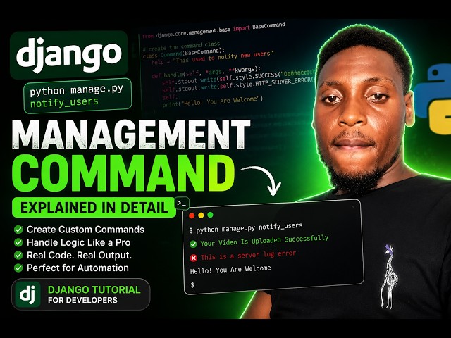 Django Management Commands Made Easy (Full Beginner Tutorial)