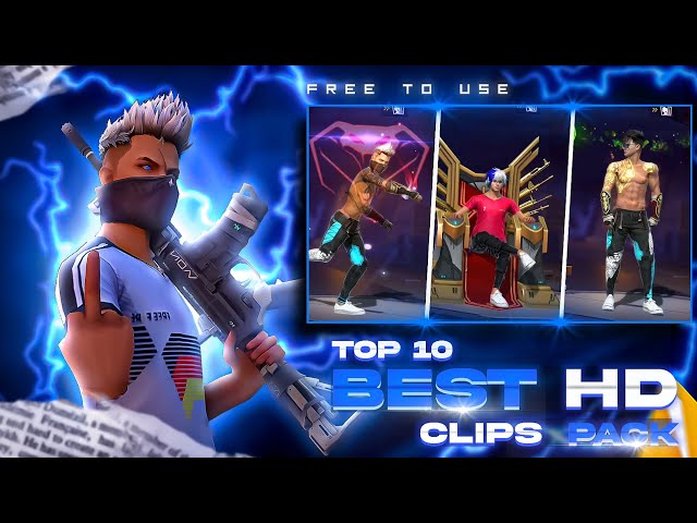 TOP 10 CLIP | FF NEW CLIPS PACK 💫| FF EMOTE CLIPS 🔥| FF CLIPS